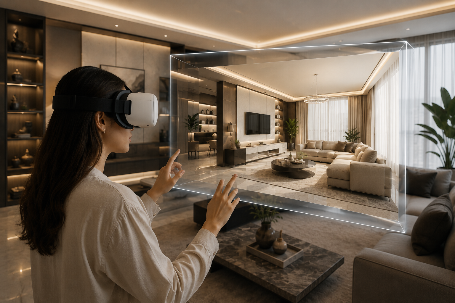VR examination session in progress