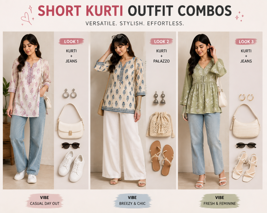 short kurti styling